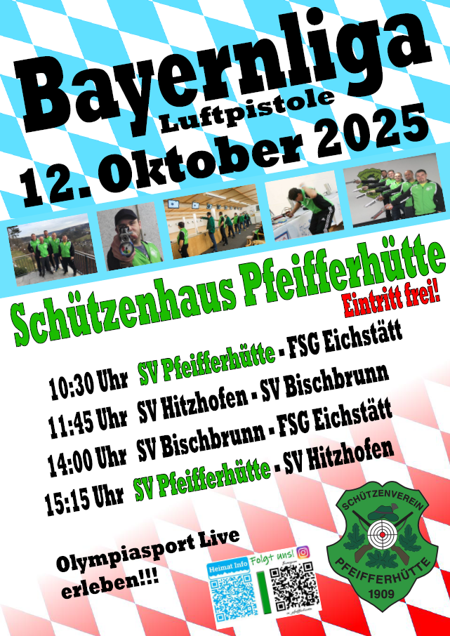 Bild: Luftpistole Bayernliga Heimwettkampf