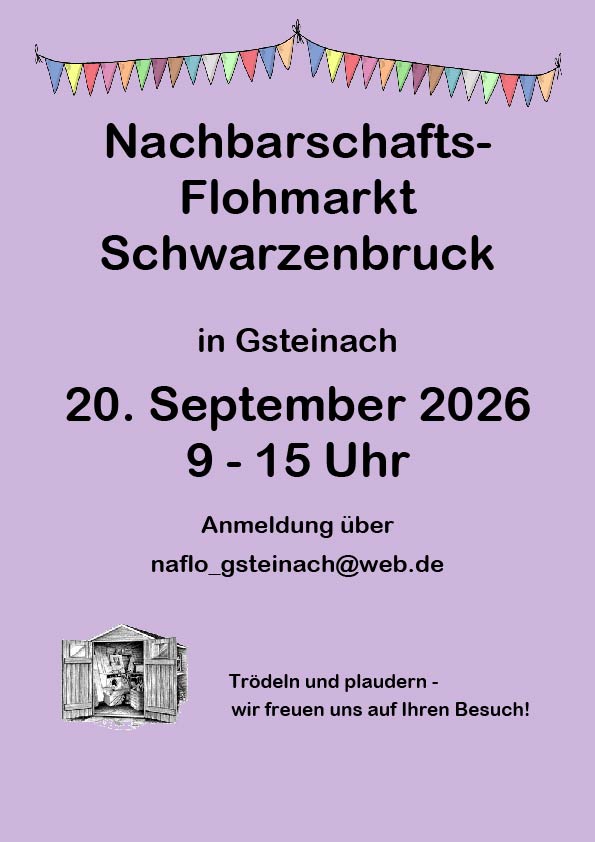Bild: Nachbarschaftsflohmarkt Schwarzenbruck Gsteinach