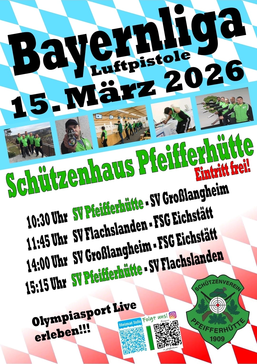 Bild: Bayernliga-Heimwettkampf Luftpistole