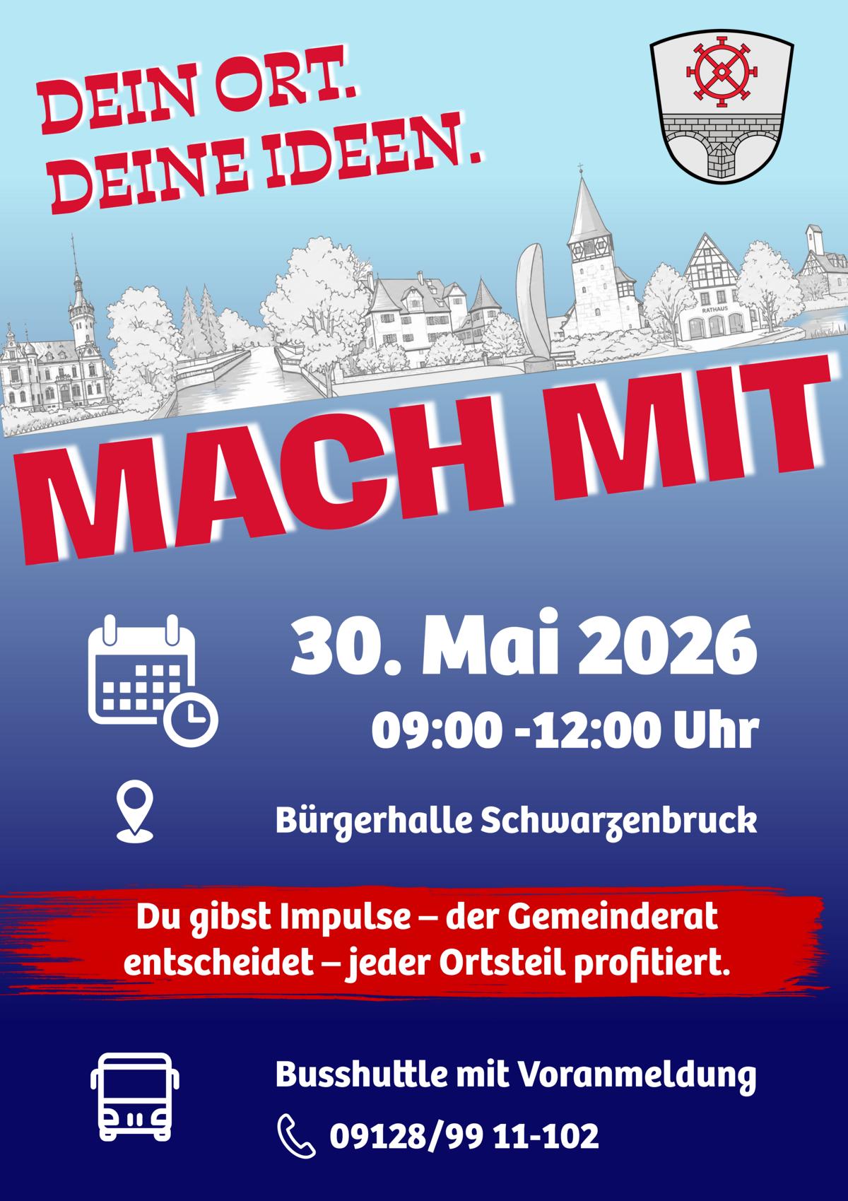 Bild: Mach mit. – Dein Ort. Deine Ideen.